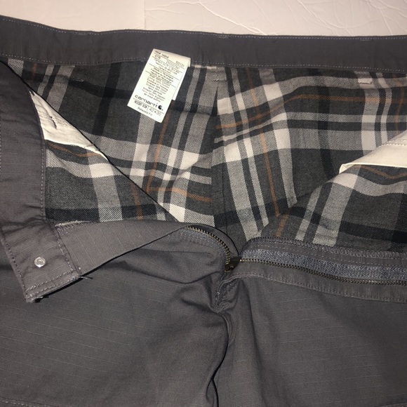 Carhartt Ripstop Flannel Lined Cargo Work Pant - Picture 8 of 11